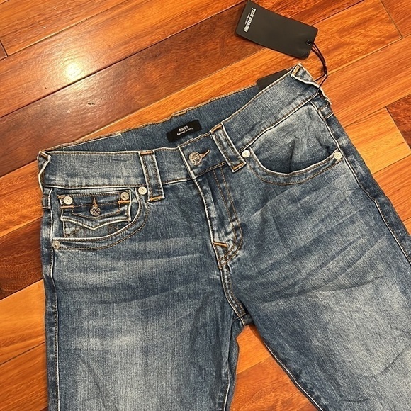 ⭐️ New True Religion Rocco Flap Relaxed Skinny Jeans Size 30/35 Long - Picture 8 of 10